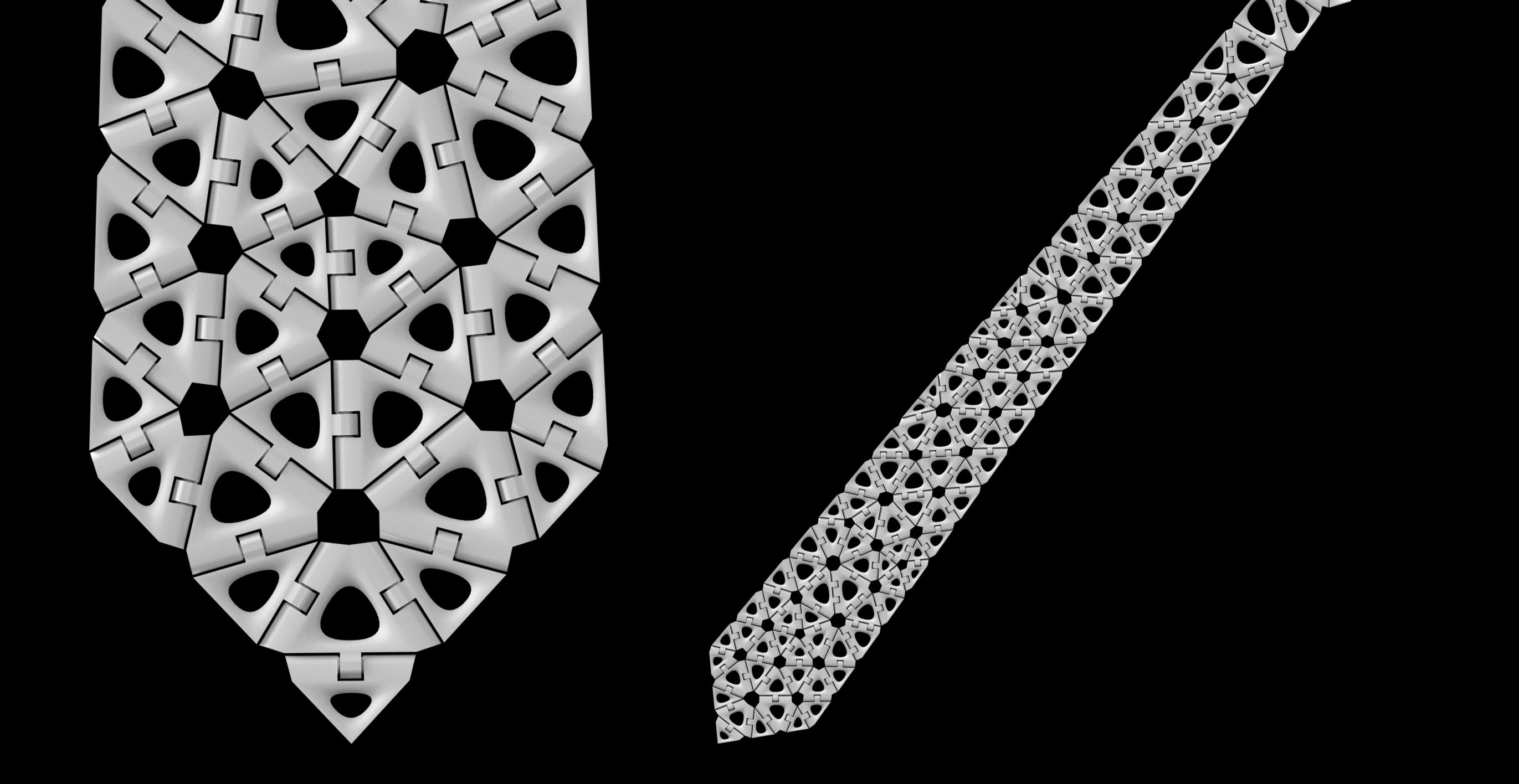 patterned Kinematics Tie