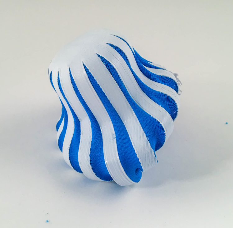 Self Forming Structures An Exploration into 3D Printing on Prestretched Fabric Nervous