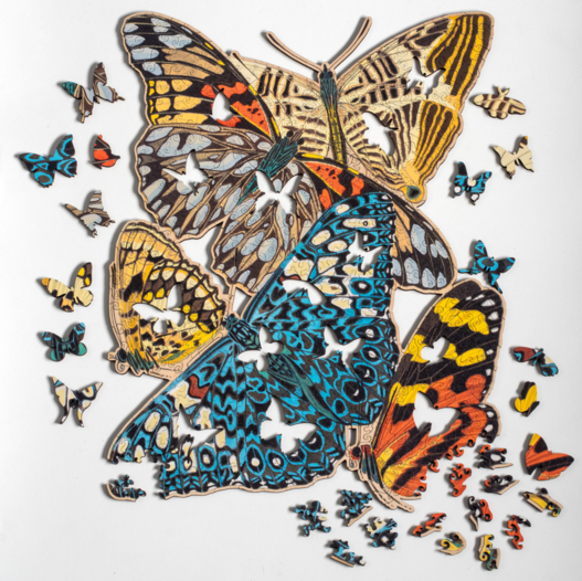 Séguy's Papillons: Zebra Mosaic Butterfly Puzzle