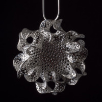 Silver Bryozoa Necklace