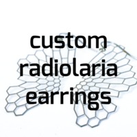 custom radiolaria earrings