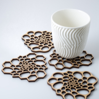 Radiolaria coasters
