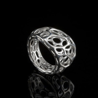 silver 2-layer twist ring