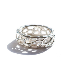 silver thin ring